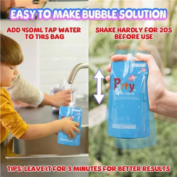 Bubble Machine, Automatic Bubble Blower for Kids Toddlers, 8000+ Bubbles Per - Picture 4 of 7